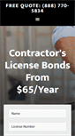 Mobile Screenshot of contractorbond.org